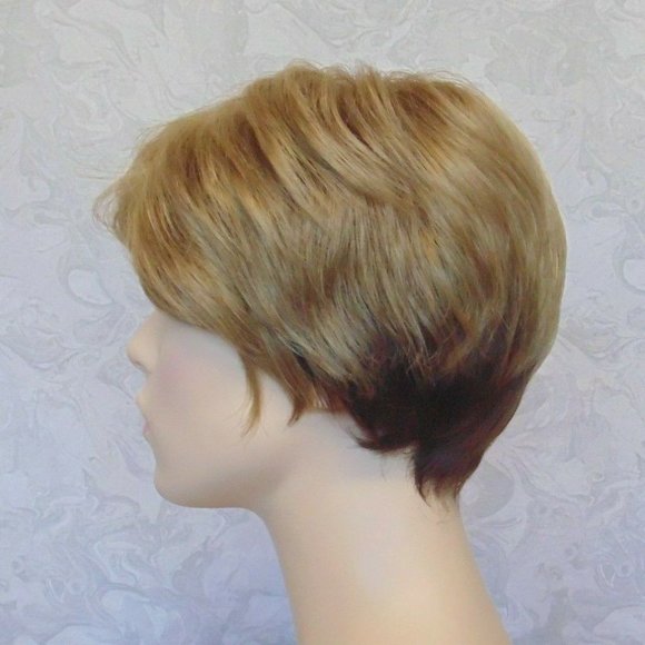 New Stylish Short Dark Blonde Pixie Wig